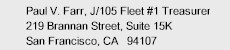Treasurer's Mailing Address